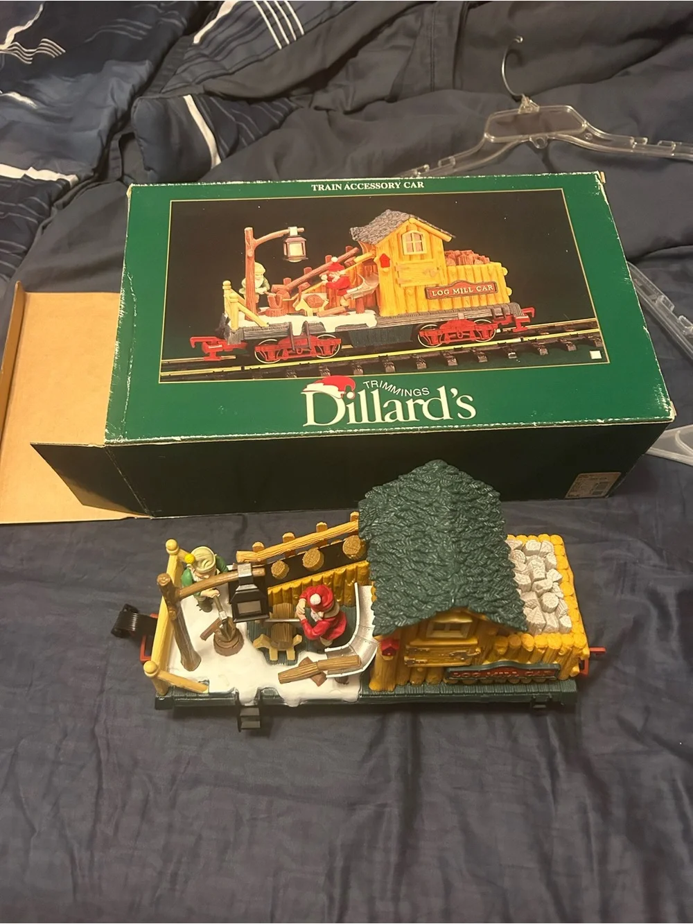 New Bright Dillard's Trimmings Train Accessory Car Log Mill Car 383-2-4 G Scale